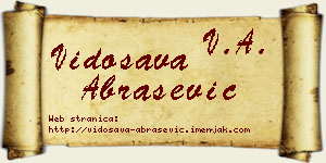 Vidosava Abrašević vizit kartica